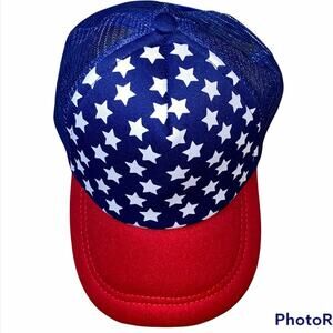 United States American Flag Inspired Stars Red, White and Blue Snapback Cap